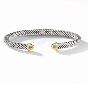 David Yurman Classic Cable Bracelet (Sterling Silver and 14K Gold)